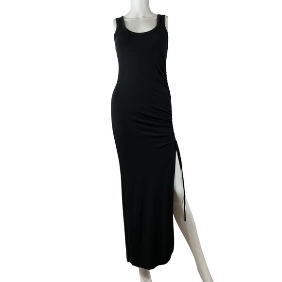 The Range Sleeveless Black Rib Knit Midi Dress Size S - Picture 2 of 4